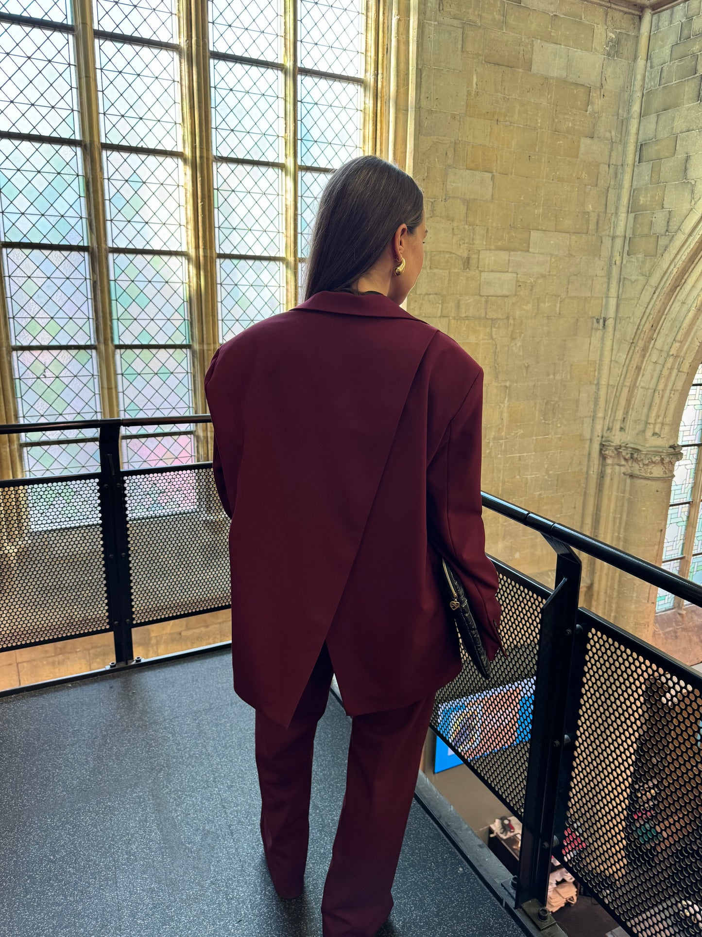 SPLIT BLAZER BORDEAUX