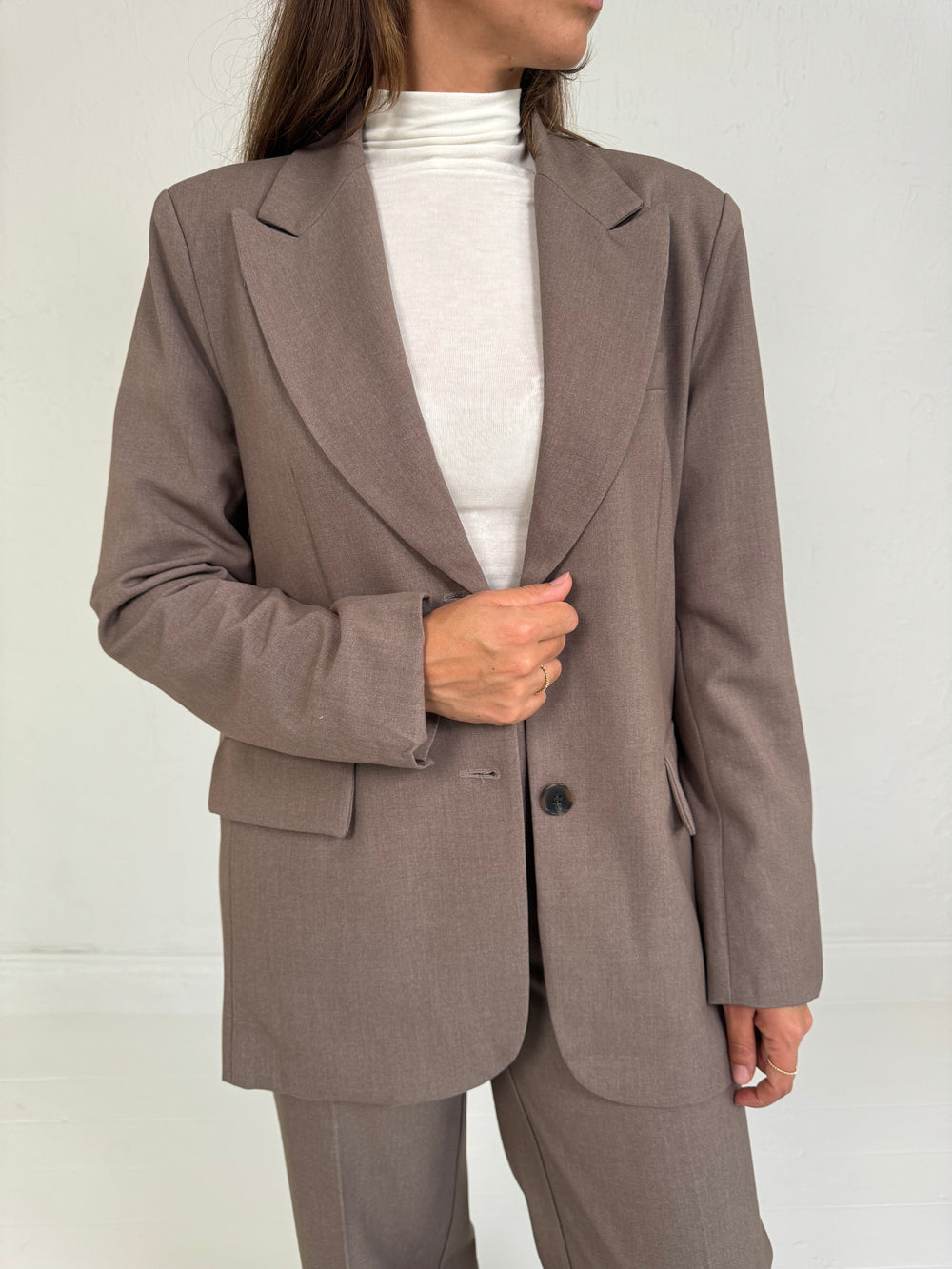 OVERSIZED BLAZER TAUPE