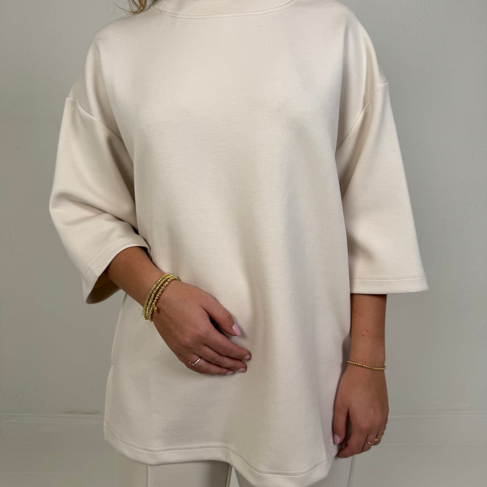 OVERSIZED T-SHIRT ECRU