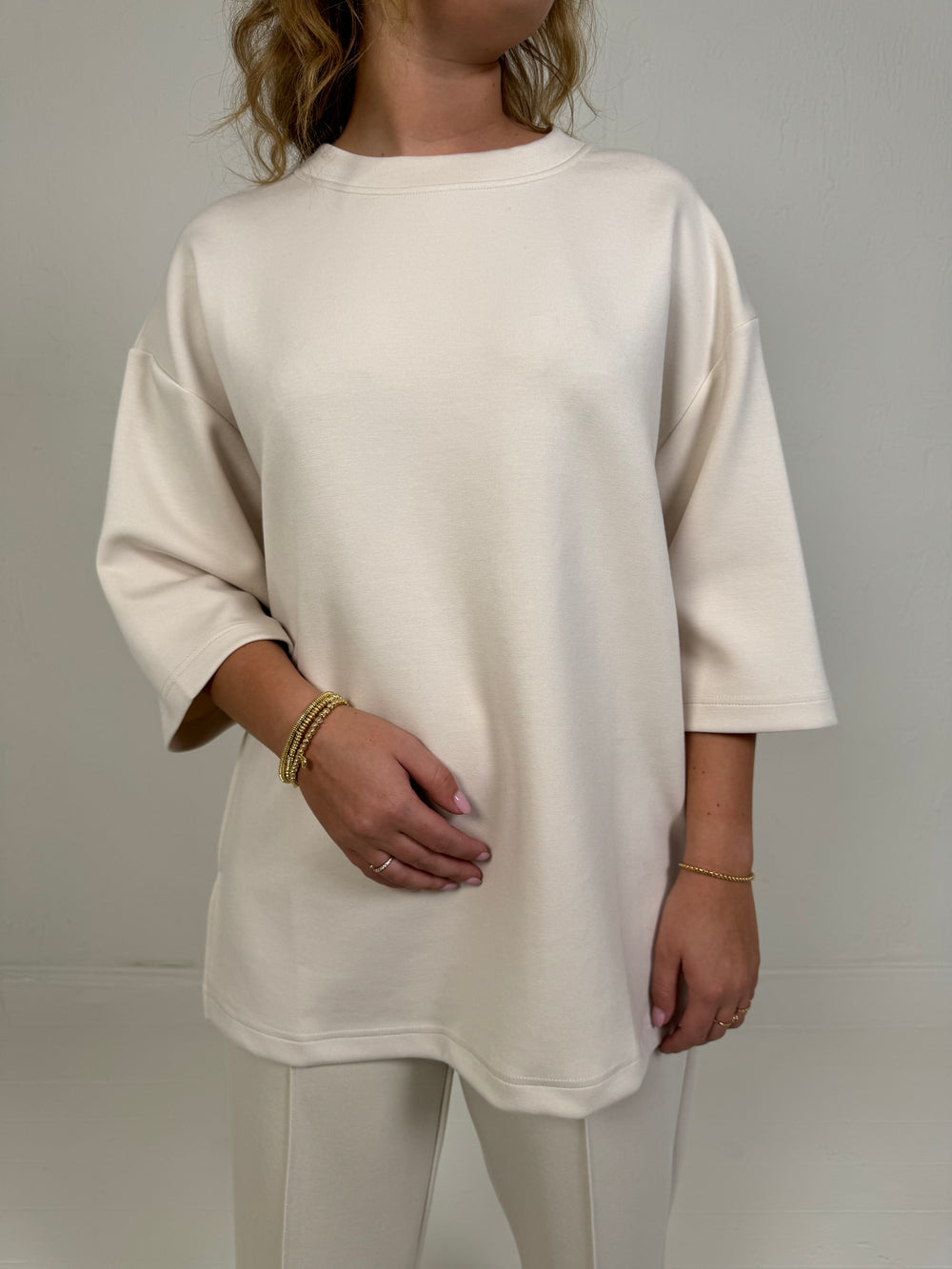 OVERSIZED T-SHIRT ECRU