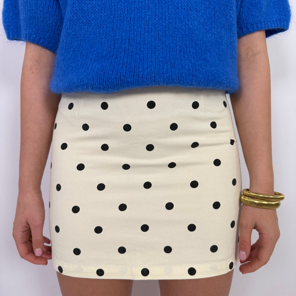 
                      
                        POLKA DOT SKIRT BEIGE/BLACK
                      
                    