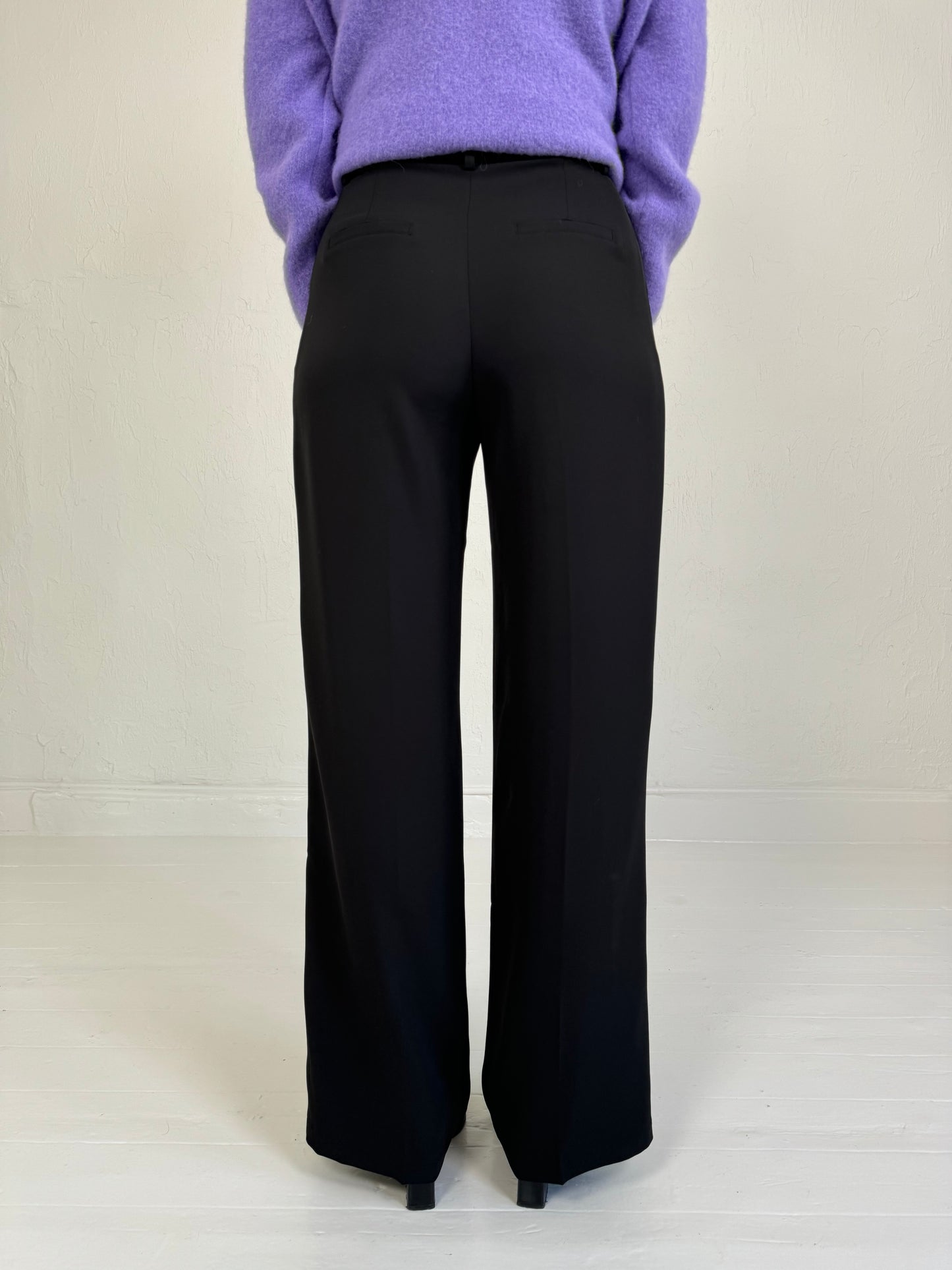 HIGH WAIST PANTALON ZWART