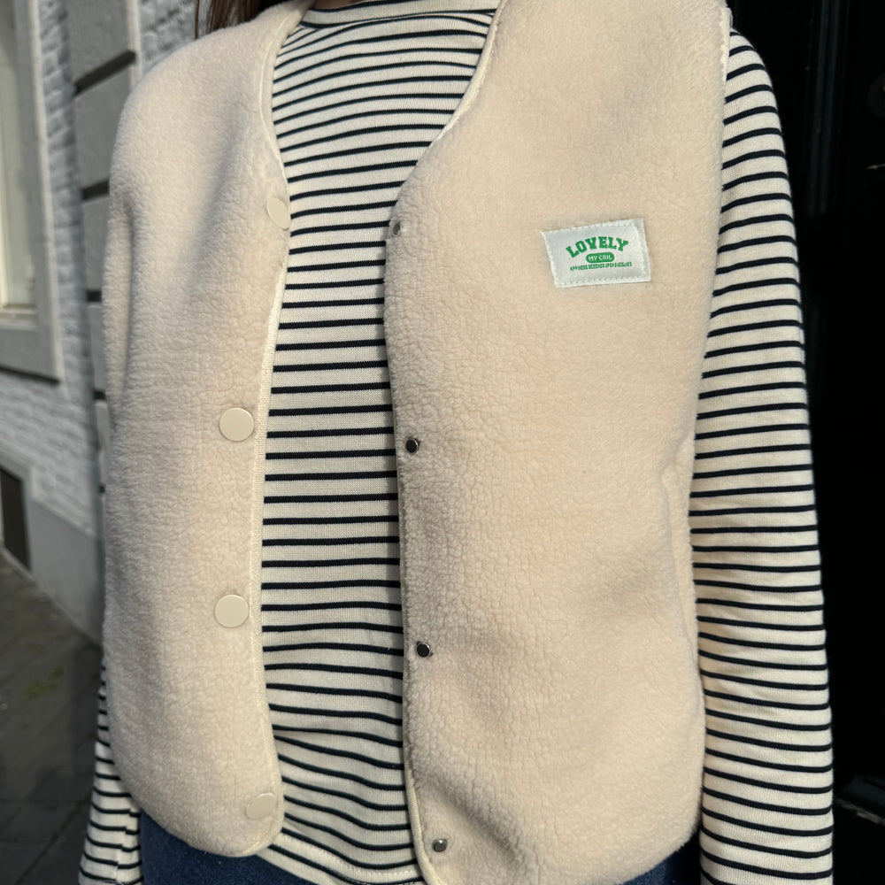 TEDDY GILET BEIGE