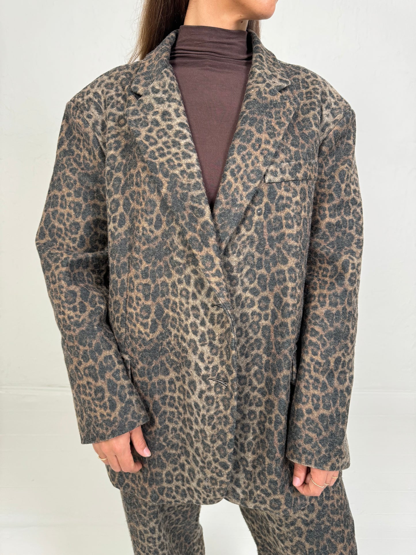 OVERSIZED BLAZER LEOPARD