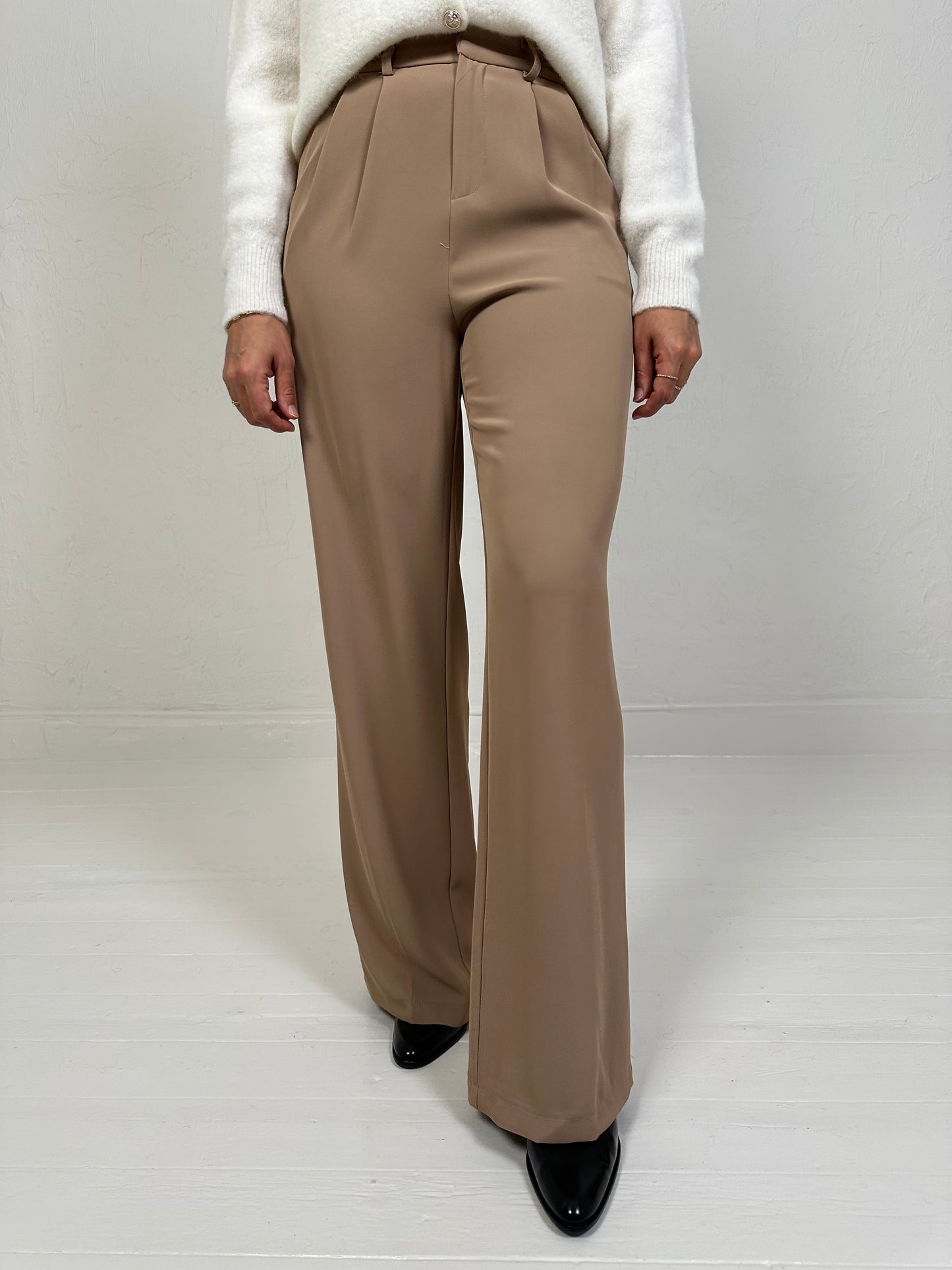 HIGH WAIST PANTALON CAMEL