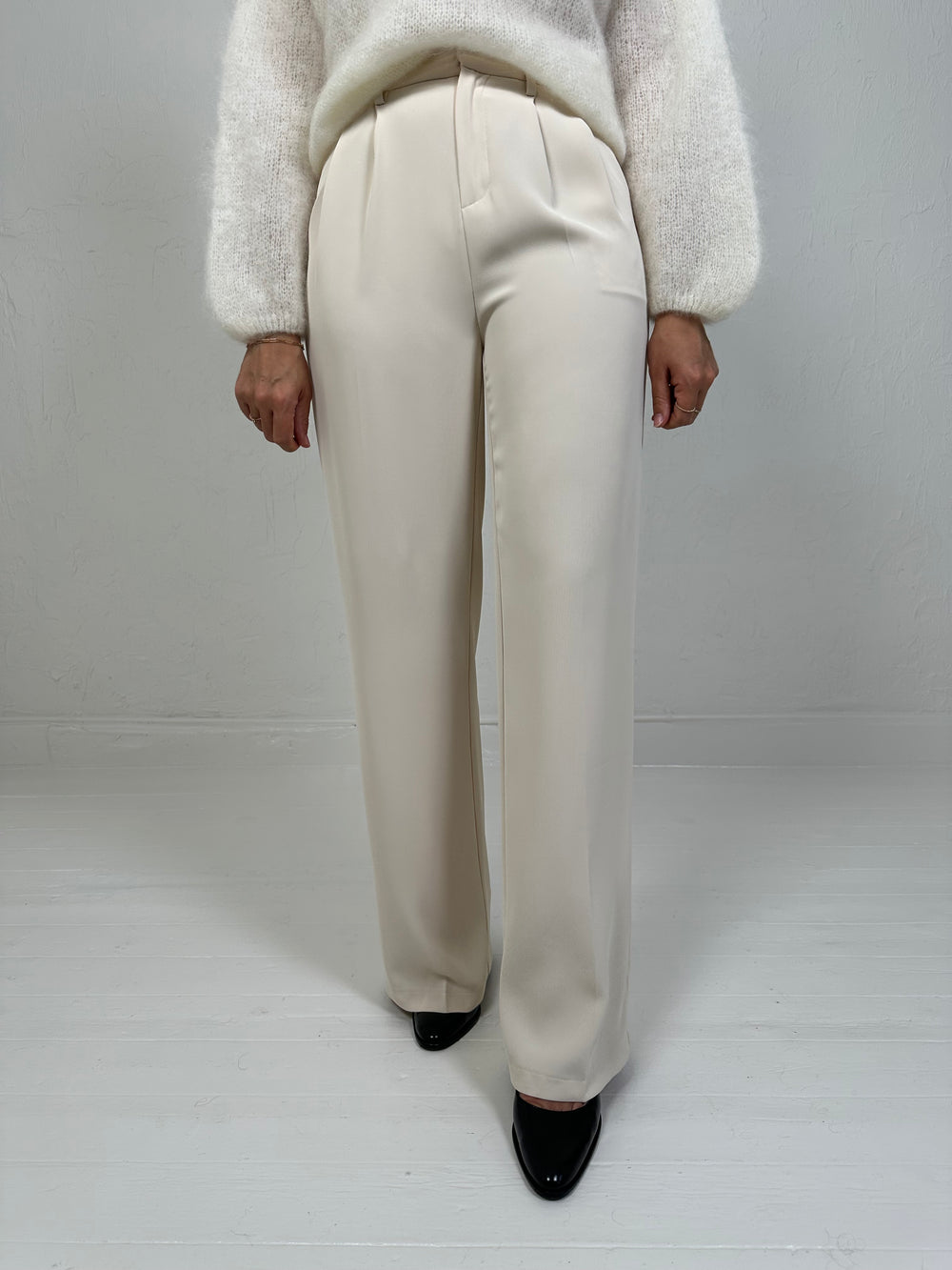 HIGH WAIST PANTALON BEIGE