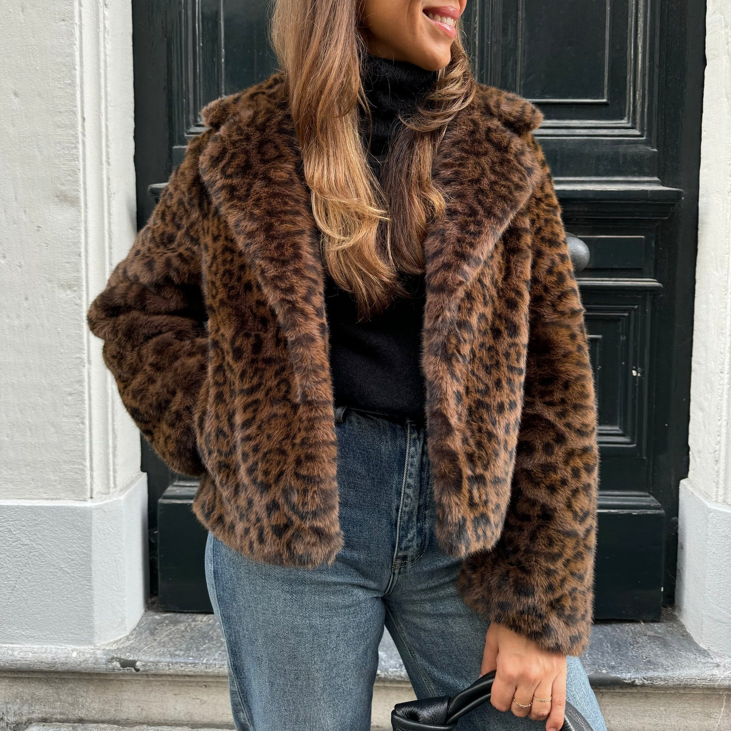 FAUX FUR JAS LEOPARD