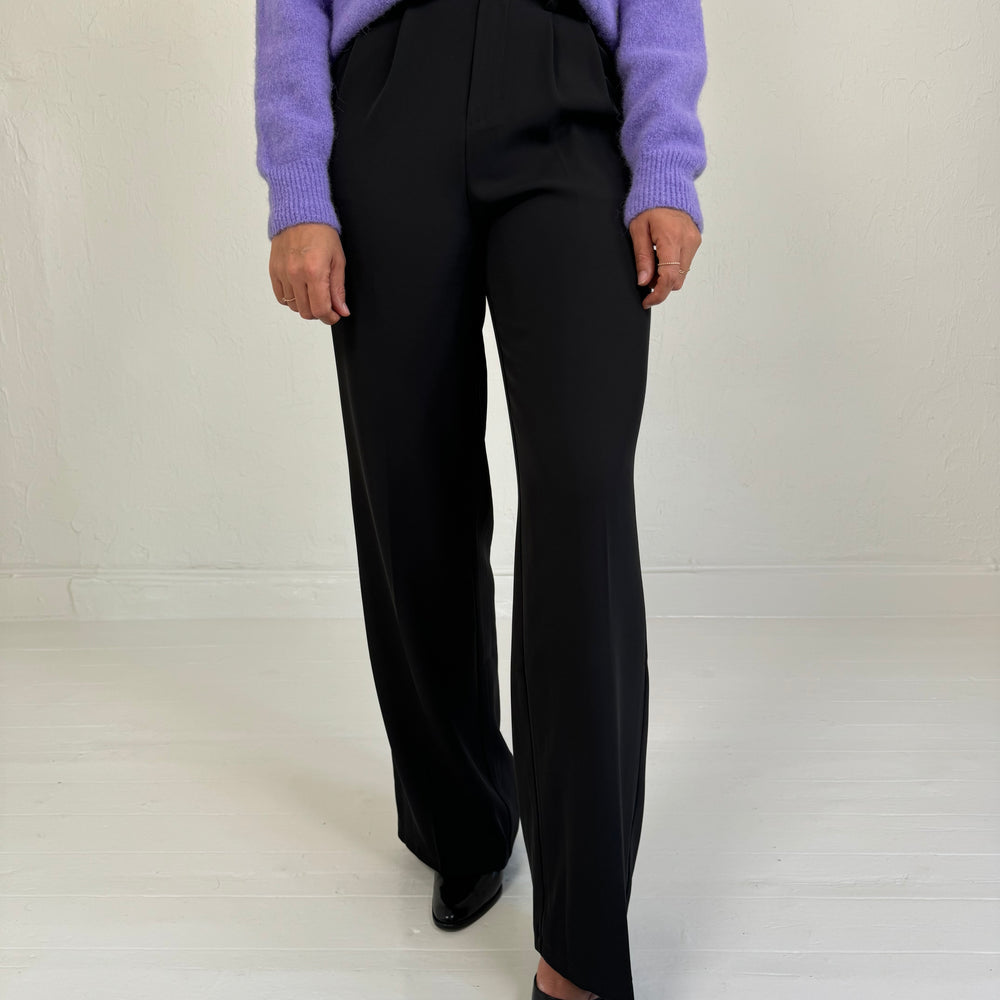 HIGH WAIST PANTALON ZWART