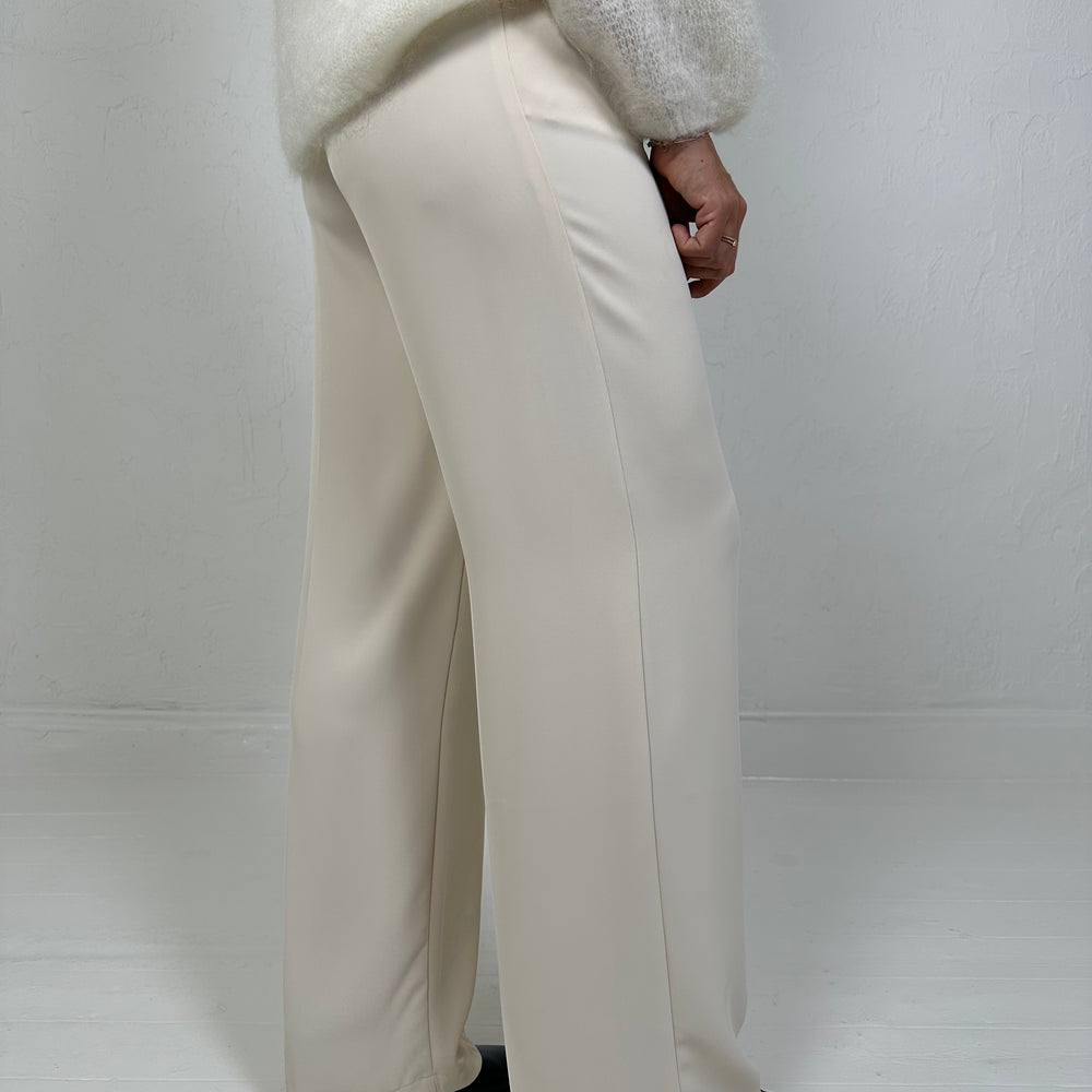 HIGH WAIST PANTALON BEIGE