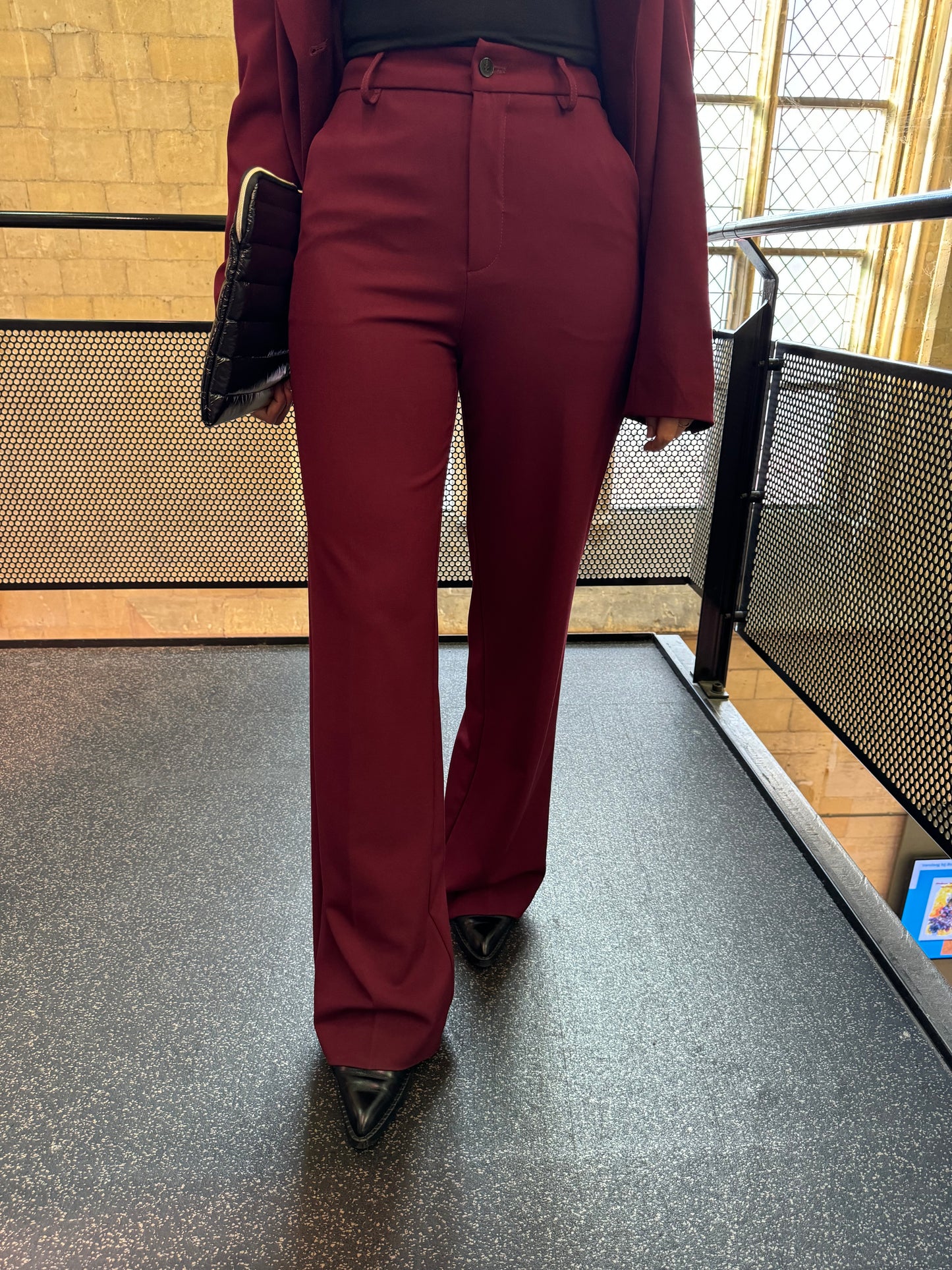 RECHTE PANTALON BORDEAUX