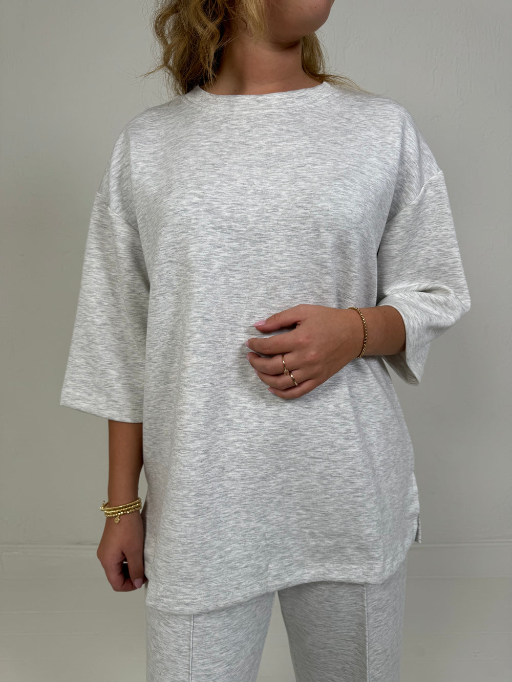 OVERSIZED T-SHIRT LICHT GRIJS