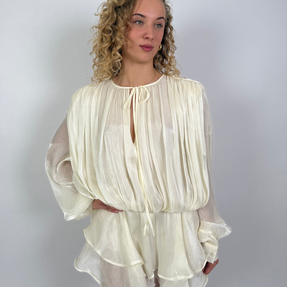 
                      
                        VOLANT DRESS BEIGE
                      
                    