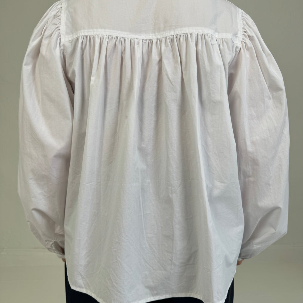 BALLON MOUWEN BLOUSE WIT