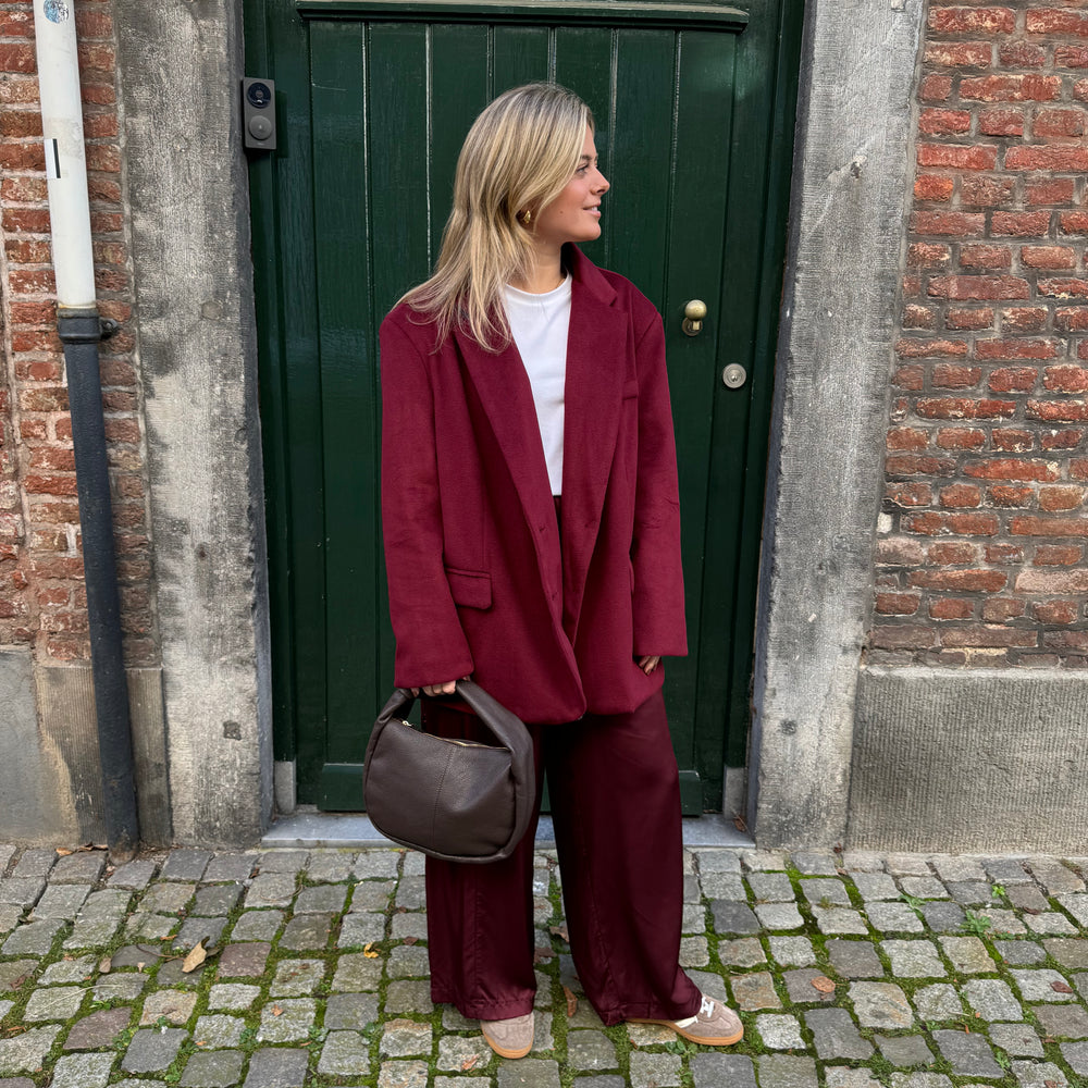 ZACHTE BLAZER BORDEAUX