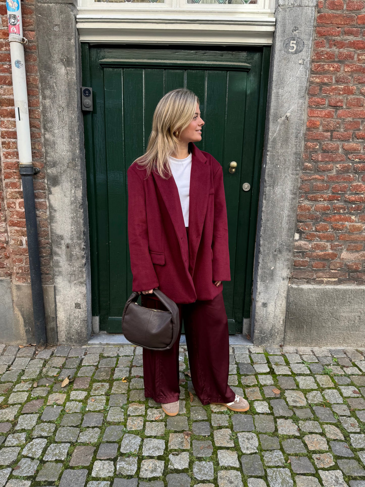 ZACHTE BLAZER BORDEAUX