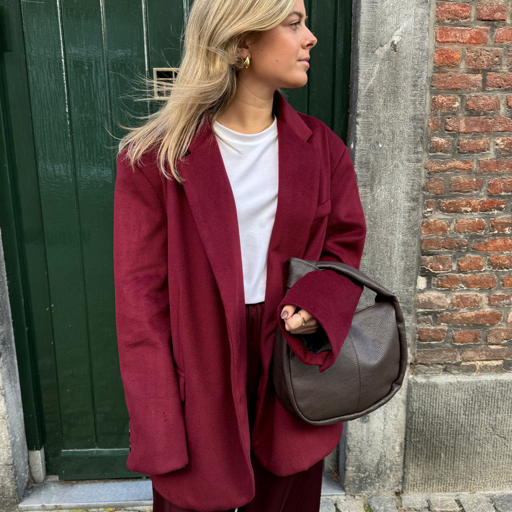 ZACHTE BLAZER BORDEAUX