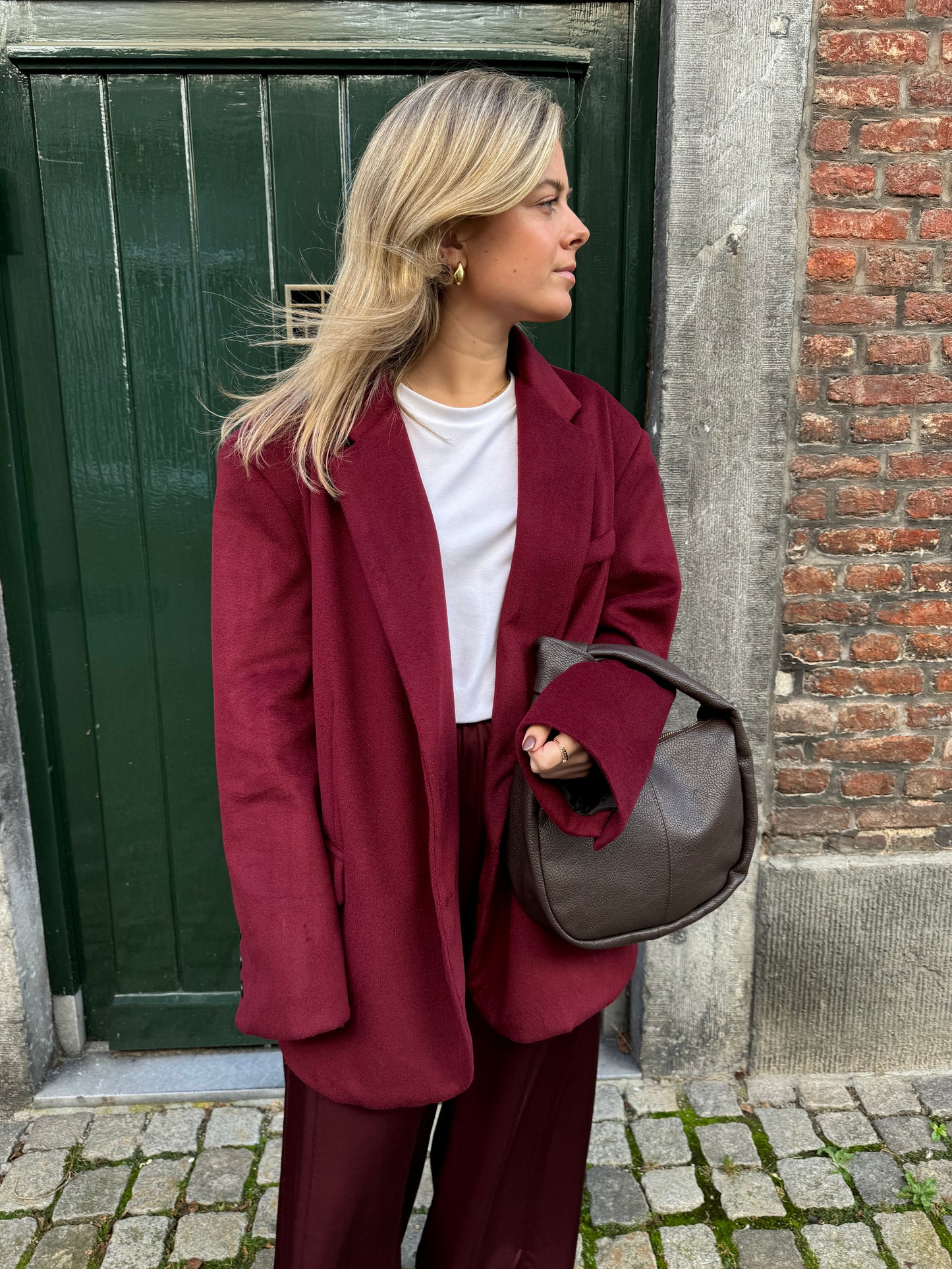 ZACHTE BLAZER BORDEAUX